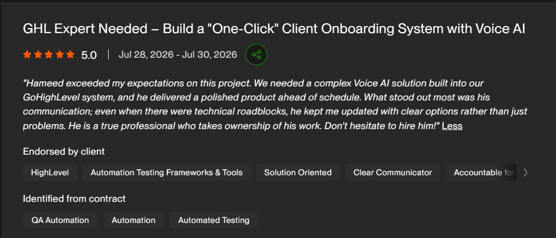 Client review 1